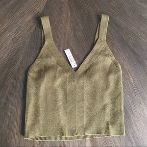 Madewell Brodale Crop Sweater Tank